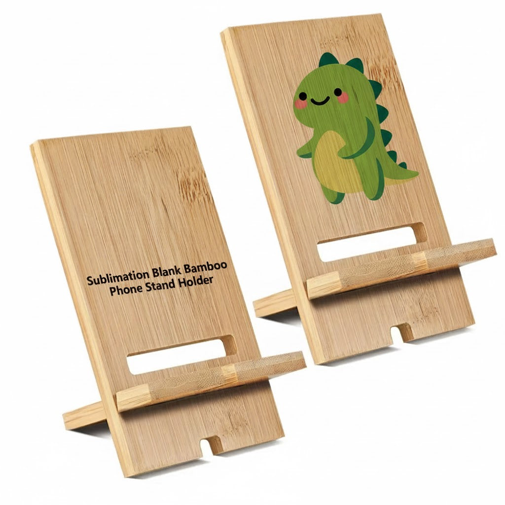 Wood Cellphone Stand Sublimation Blank Sublimation Blank Bamboo Mobile Phone Holder