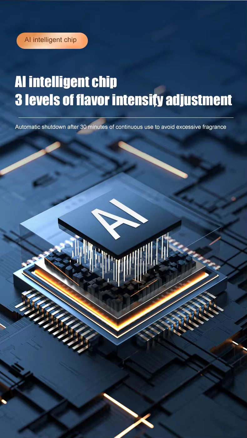 Portable Rechargeable Smart Car Air Freshener Diffuser Luxury 160ml Glass Perfume Refillable Bottle Car Diffuser