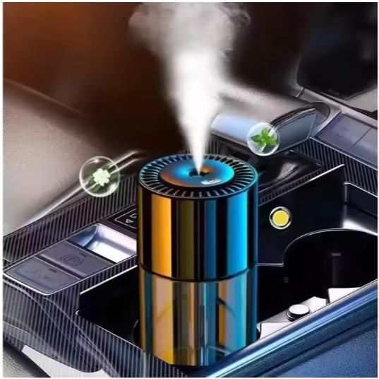 Portable Rechargeable Smart Car Air Freshener Diffuser Luxury 160ml Glass Perfume Refillable Bottle Car Diffuser