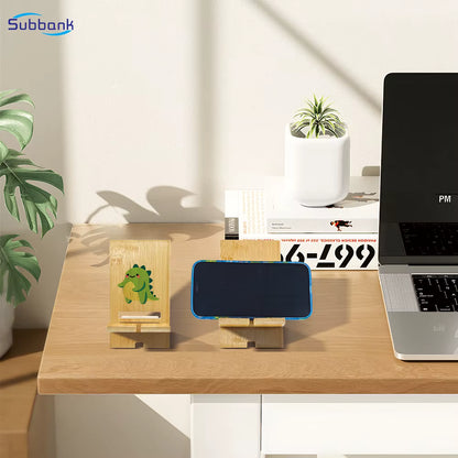 Wood Cellphone Stand Sublimation Blank Sublimation Blank Bamboo Mobile Phone Holder