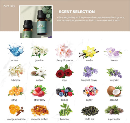 10ml High Quality Natural Plant Scented Oil Lavender Rose Water Soluble Essential Oil for Humidifier